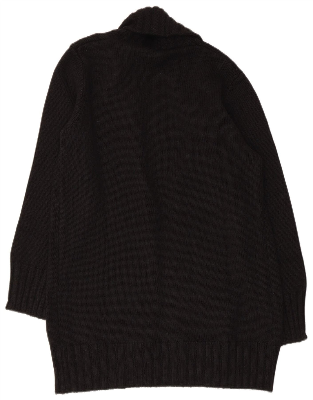 Женский открытый кардиган Benetton UK 12, средний черный