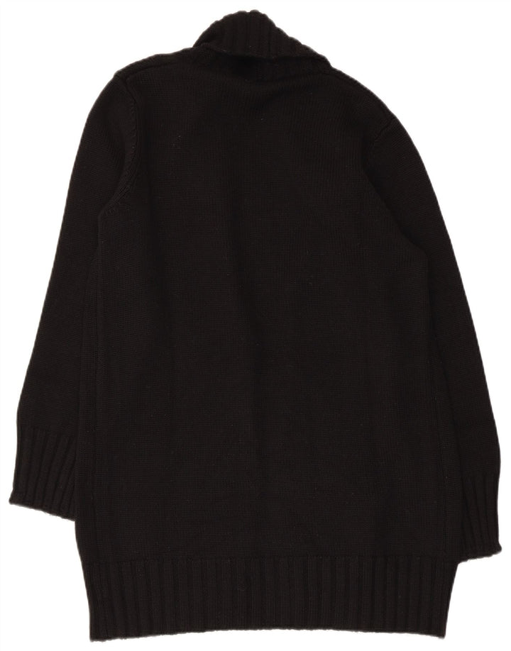 Женский открытый кардиган Benetton UK 12, средний черный