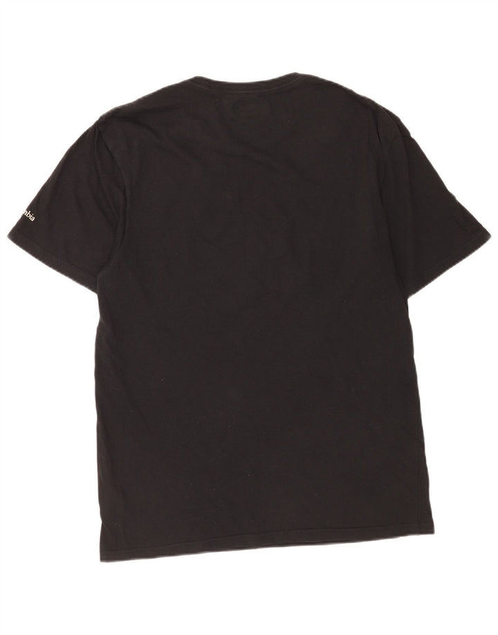 Мужская футболка Columbia Top из хлопка среднего размера, черная