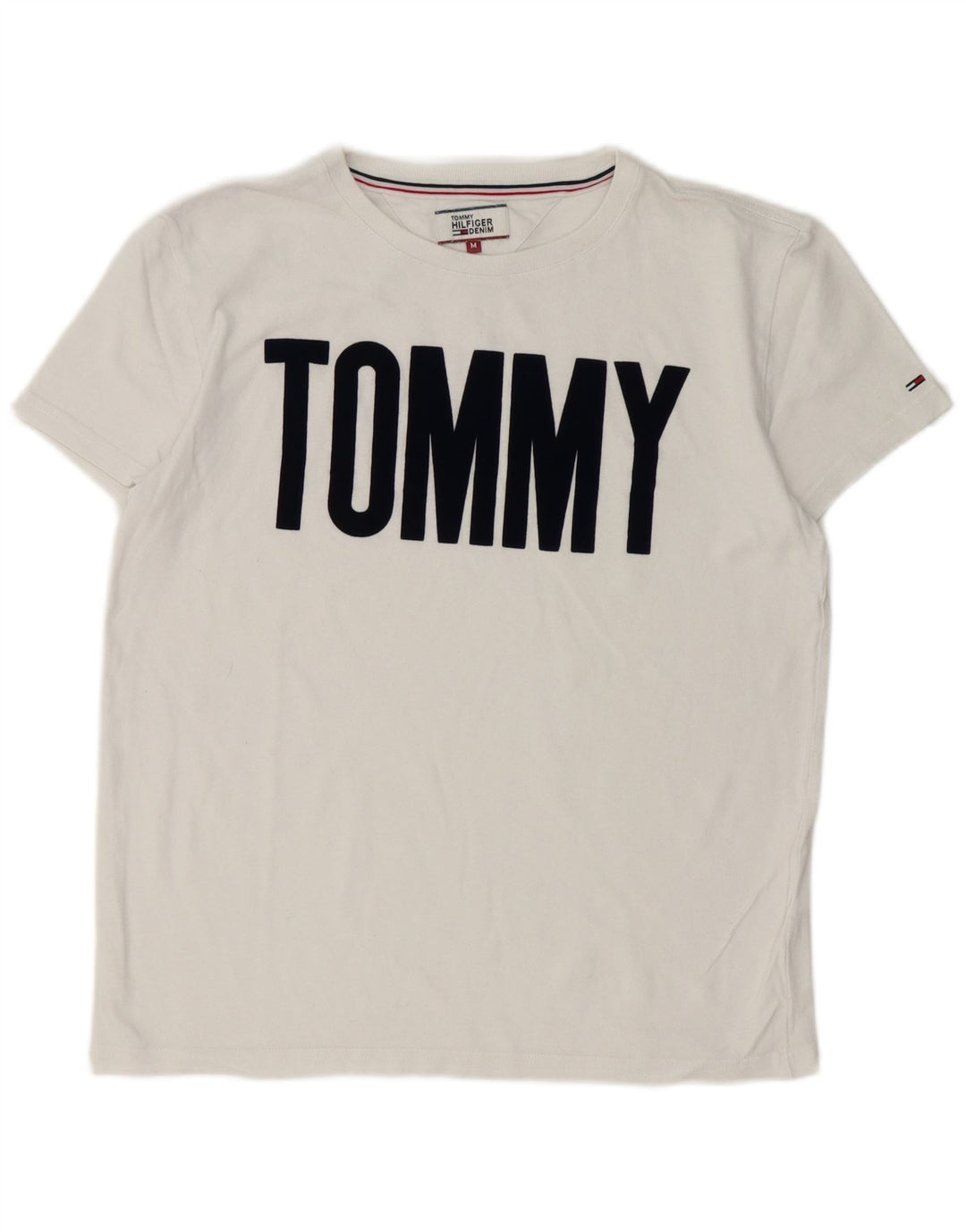 Мужская футболка с рисунком Tommy Hilfiger, средний белый