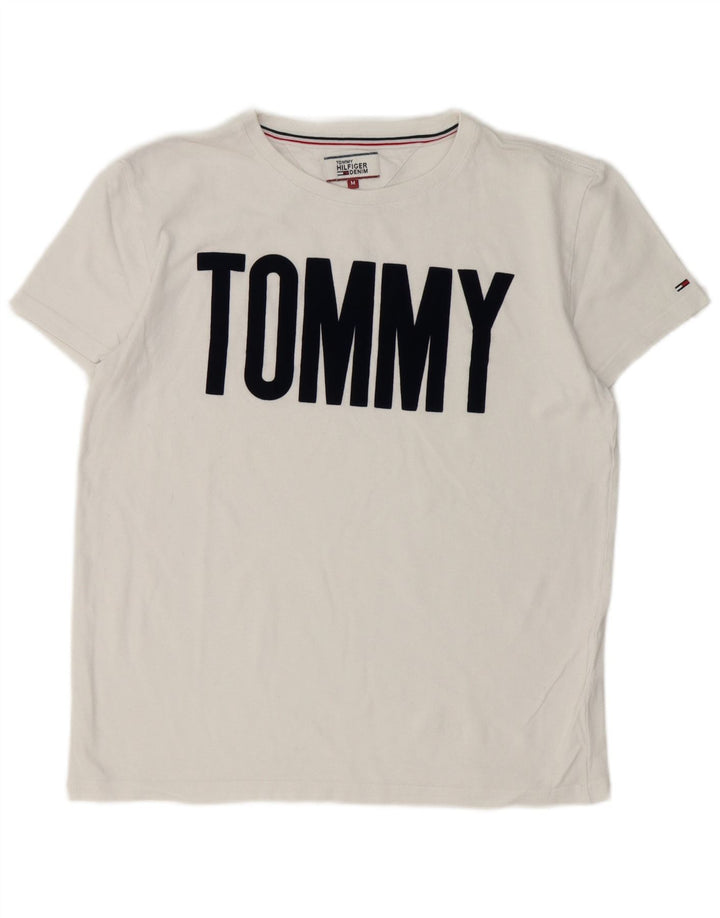 Мужская футболка с рисунком Tommy Hilfiger, средний белый