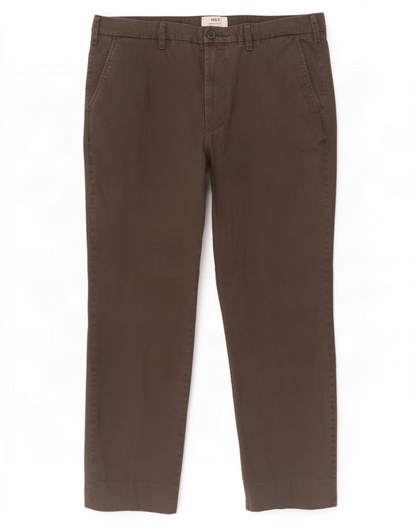 Мужские прямые брюки-чиносы Marks & Spencer W38 L33 серые
