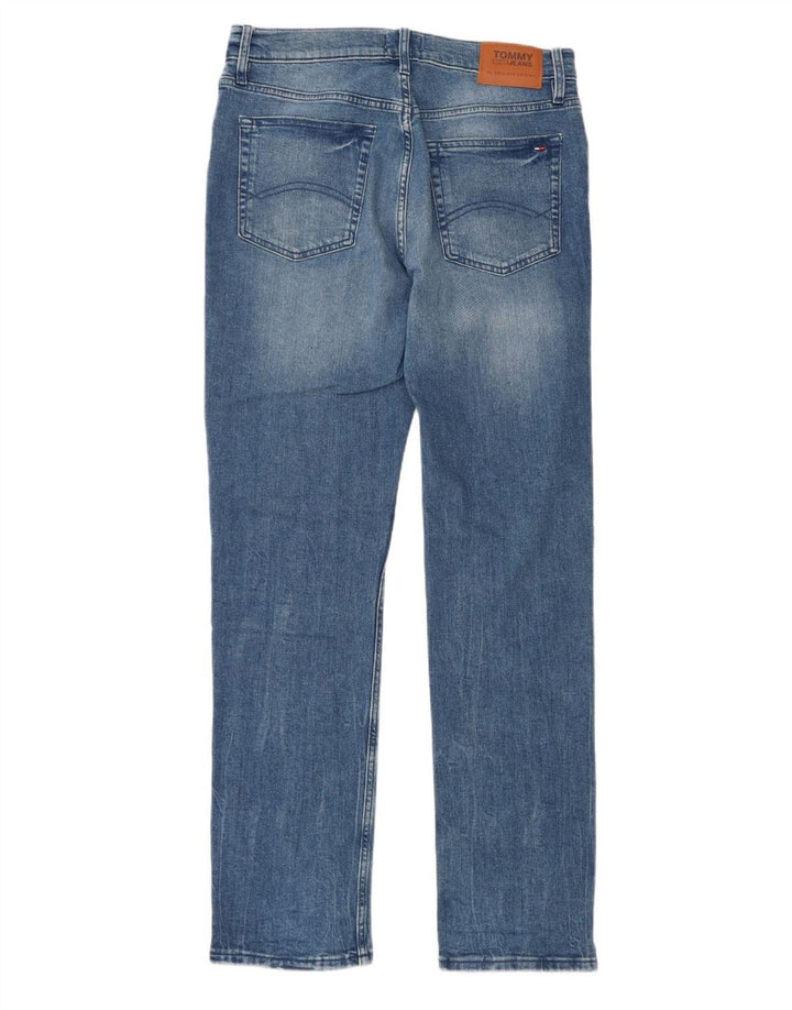 Мужские прямые джинсы Tommy Hilfiger W34 L34 синие, хлопок