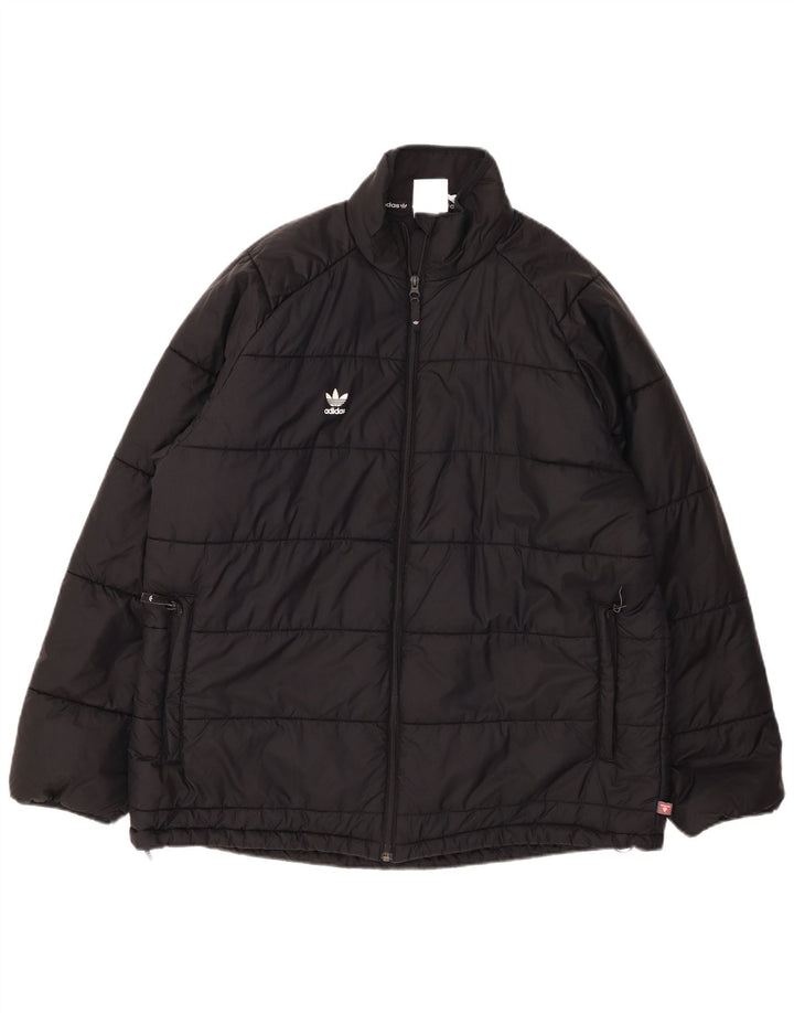 Мужская стеганая куртка ADIDAS UK 42 XL, черный нейлон