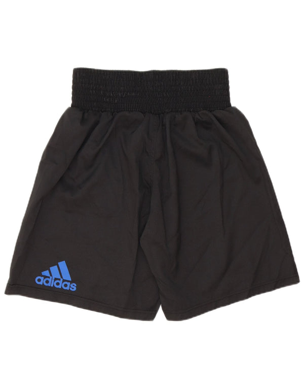 Мужские боксерские спортивные шорты Adidas, маленькие черные спортивные шорты из полиэстера