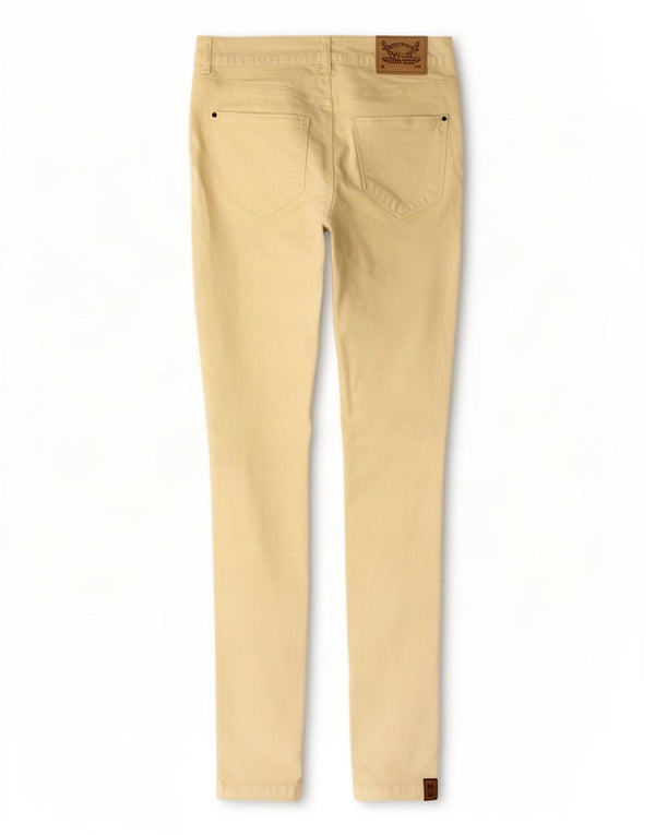 Женские джинсы скинни Zara EU 38, маленькие W28 L28, желтый хлопок