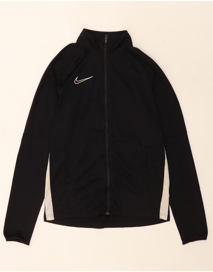 Мужская спортивная куртка Nike Dri Fit, средний черный полиэстер с цветными блоками
