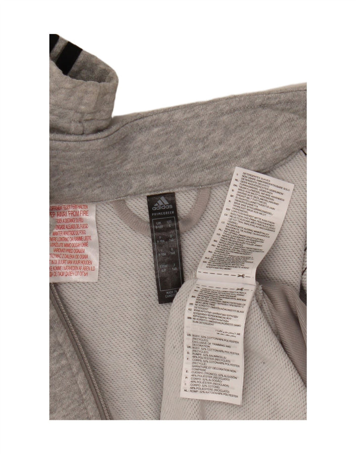 Спортивный костюм ADIDAS Primegreen для мальчиков, верхняя куртка, 9–10 лет, серый хлопок