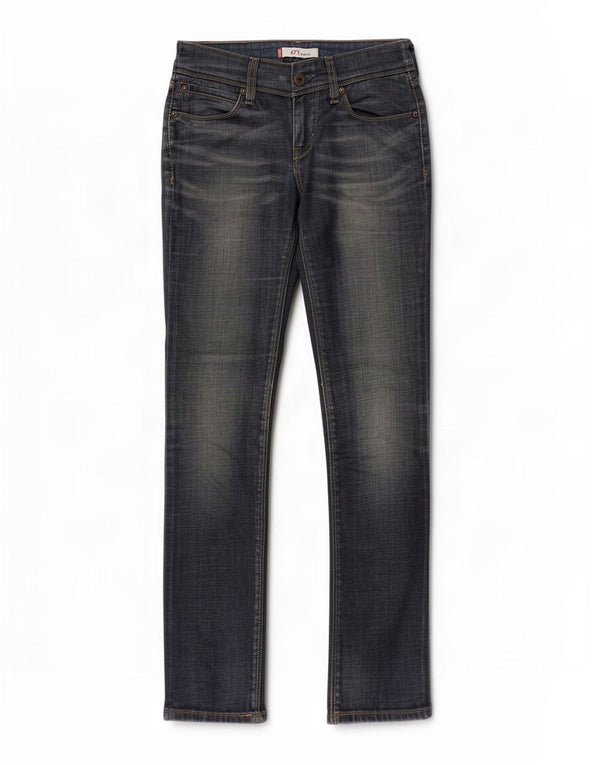Женские узкие джинсы Levi's 571 с низкой талией W28 L30, синие, хлопок