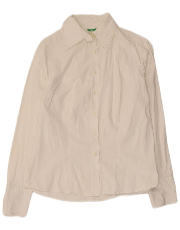 Женская рубашка Benetton UK 14, большая белая