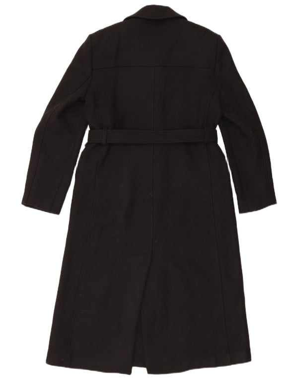 Женское пальто Zara UK 14, среднее, черное, шерстяное