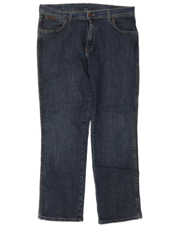 Мужские прямые джинсы Wrangler Texas Stretch W36 L30, синий хлопок