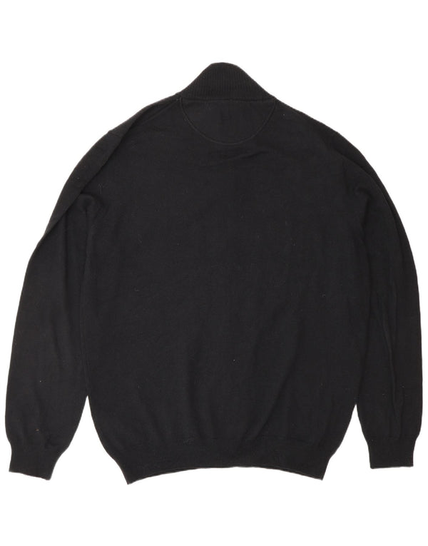 TRUSSARDI JEANS Мужской свитер-кардиган 3XL Черный Шерсть