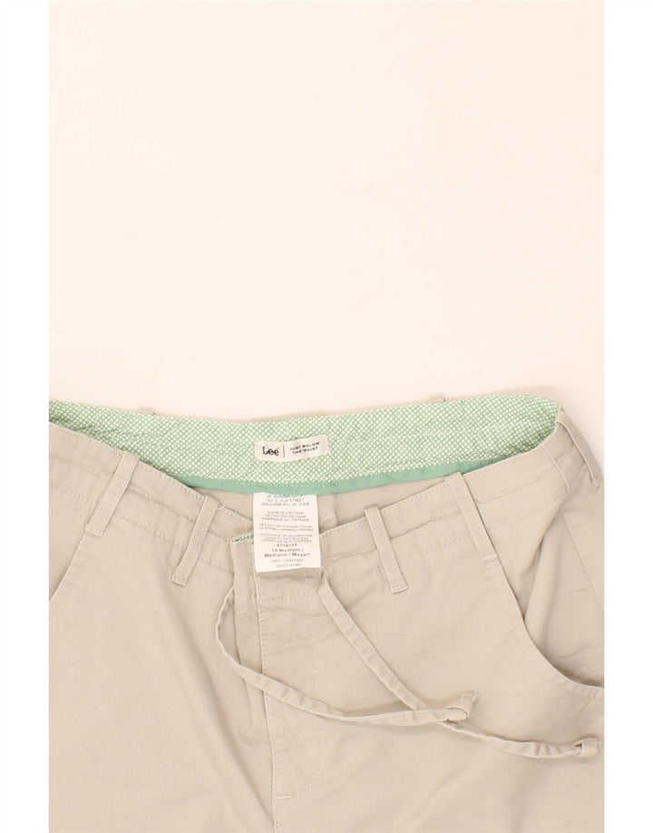 LEE Womens Chino Shorts US 10 Medium W30 Beige Cotton | Vintage Lee | Thrift | Second-Hand Lee | Used Clothing | Messina Hembry 