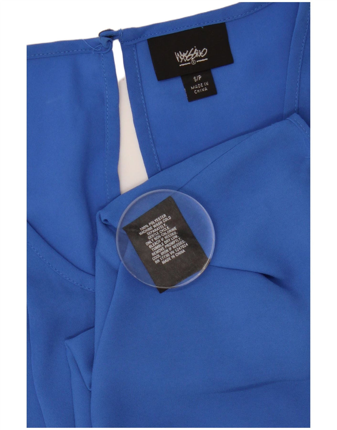 MOSSIMO Женская блузка без рукавов Top UK 10 Small Blue Polyester