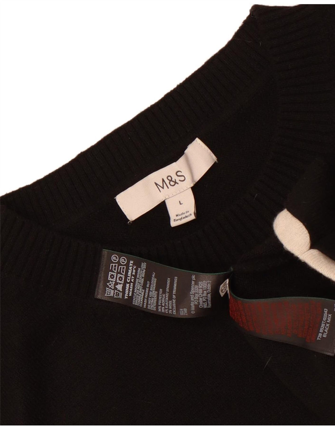 Мужская майка-майка Marks & Spencer, большая черная, из полиэстера