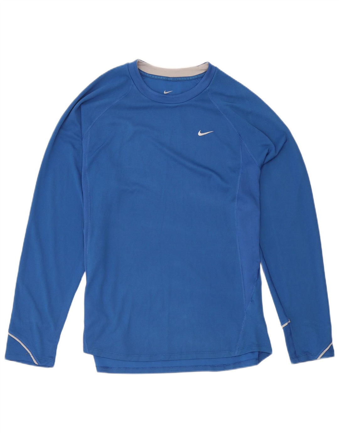 Женский топ с длинным рукавом Nike Dri Fit UK 20/22 XL, синий полиэстер