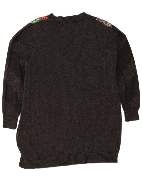 Женское платье-джемпер с длинными рукавами Tu Clothing UK 18 XL, черное с цветными блоками