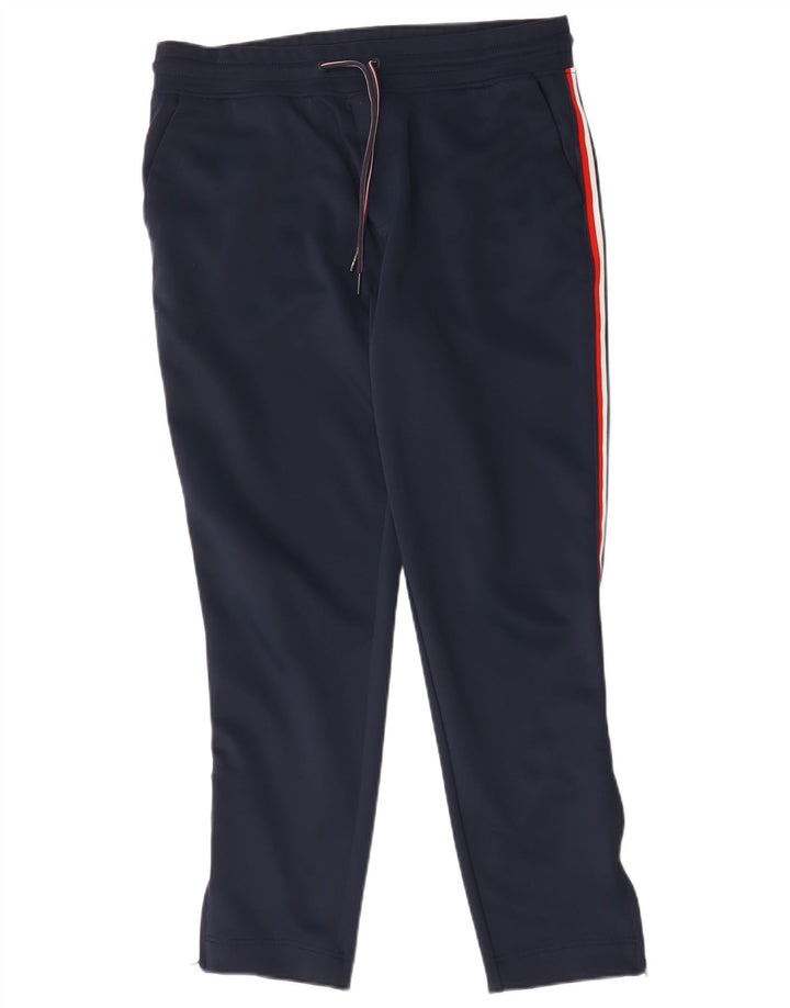 Мужские спортивные брюки Tommy Hilfiger, средние, темно-синие, с цветными блоками