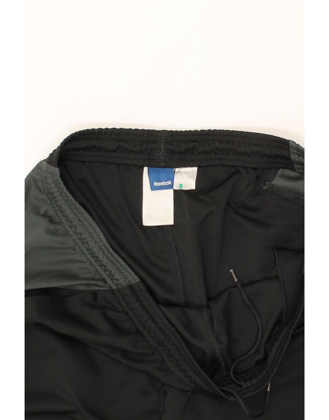 REEBOK Mens Tracksuit Trousers XL  Black Colourblock Polyester Vintage Reebok and Second-Hand Reebok from Messina Hembry 