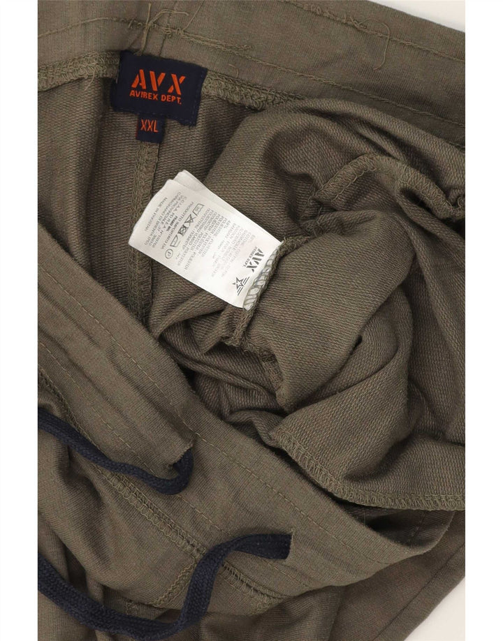 Мужские спортивные шорты Avirex 2XL, цвет хаки, хлопок