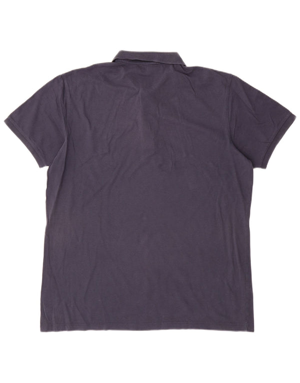 Мужская рубашка-поло Lacoste, размер 7, 2XL, темно-синяя