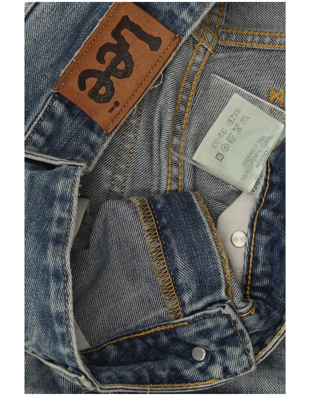 Мужские прямые джинсы Lee W32 L33, синий хлопок