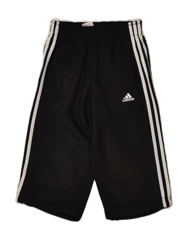 ADIDAS Boys Climalite Sport Shorts 9-10 Years Black Polyester | Vintage Adidas | Thrift | Second-Hand Adidas | Used Clothing | Messina Hembry 