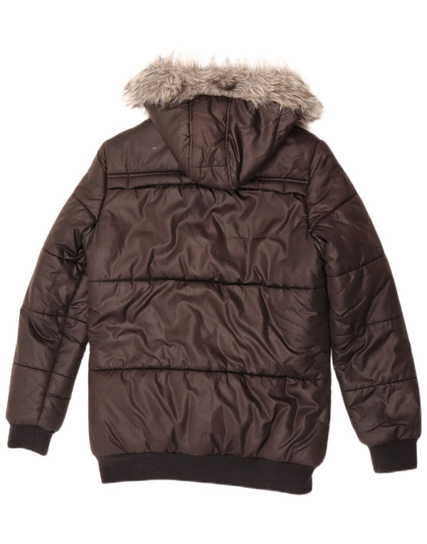 Утепленная куртка с капюшоном Esprit для мальчиков 15-16 лет XL, черный полиэстер