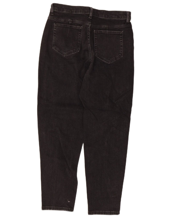 Женские зауженные джинсы для мам Marks & Spencer UK 12 Medium W30 L27, черные