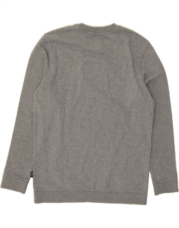 VANS Boys Graphic Sweatshirt Jumper 14-15 Years XL Grey Vintage Vans and Second-Hand Vans from Messina Hembry 