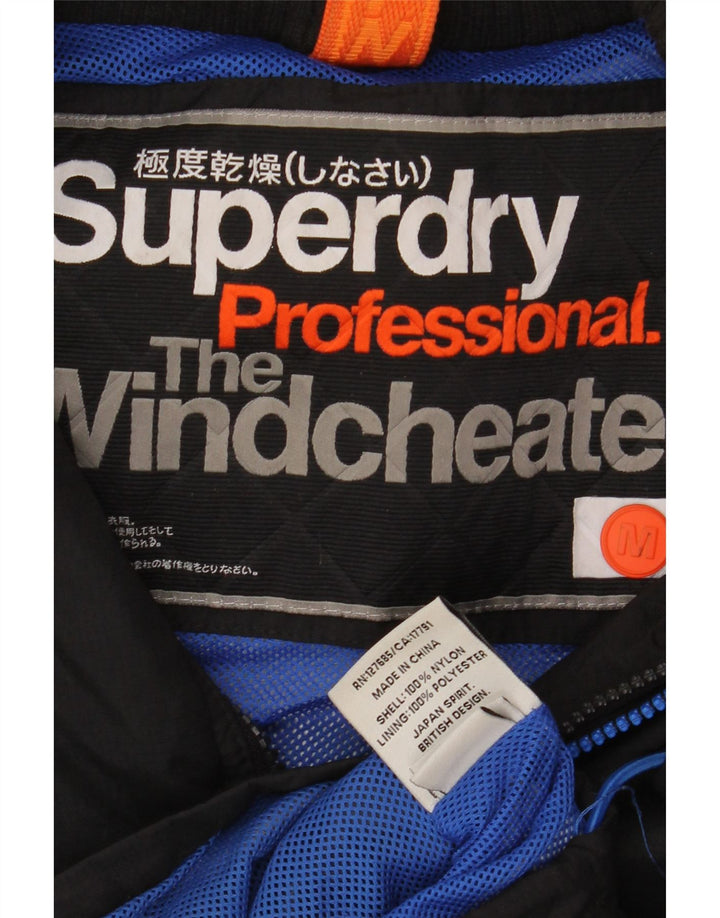 Мужская ветровка Superdry The Windcheater, средний черный нейлон