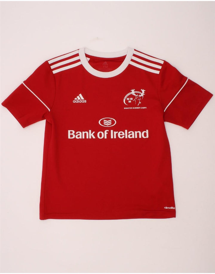 ADIDAS Boys Climalite Graphic T-Shirt Top 11-12 Years Medium  Red Vintage Adidas and Second-Hand Adidas from Messina Hembry 