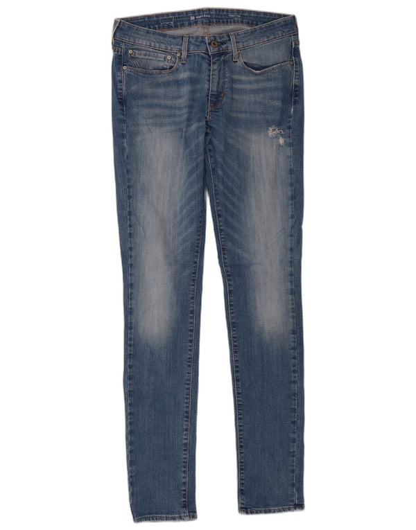 Женские джинсы скинни Levi's с современной посадкой и небольшим изгибом W30 L34, синие, хлопок