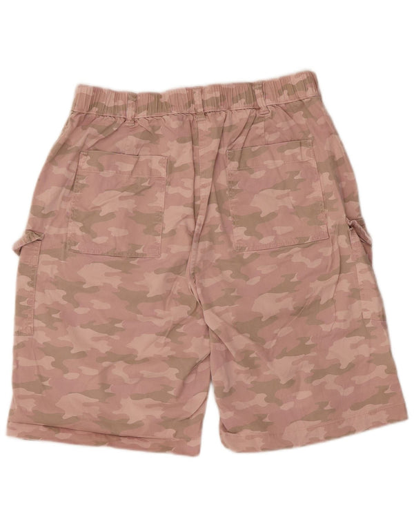 Женские шорты карго Marks & Spencer UK 14, большие W34, розовые камуфляжные