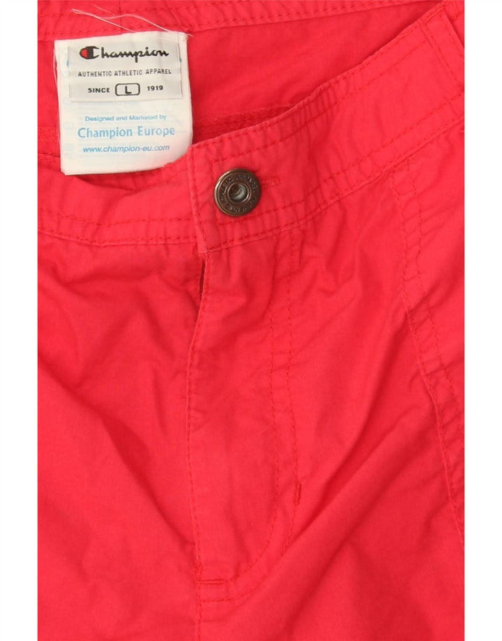 CHAMPION Mens Casual Shorts Large W34 Red Cotton Vintage Champion and Second-Hand Champion from Messina Hembry 