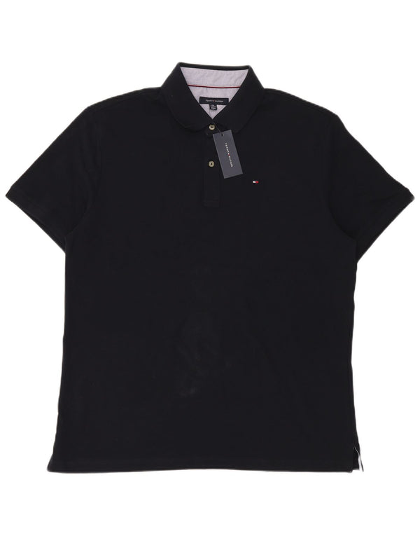 Tommy Hilfiger Mens Polo Shirt 2XL Navy Blue Cotton