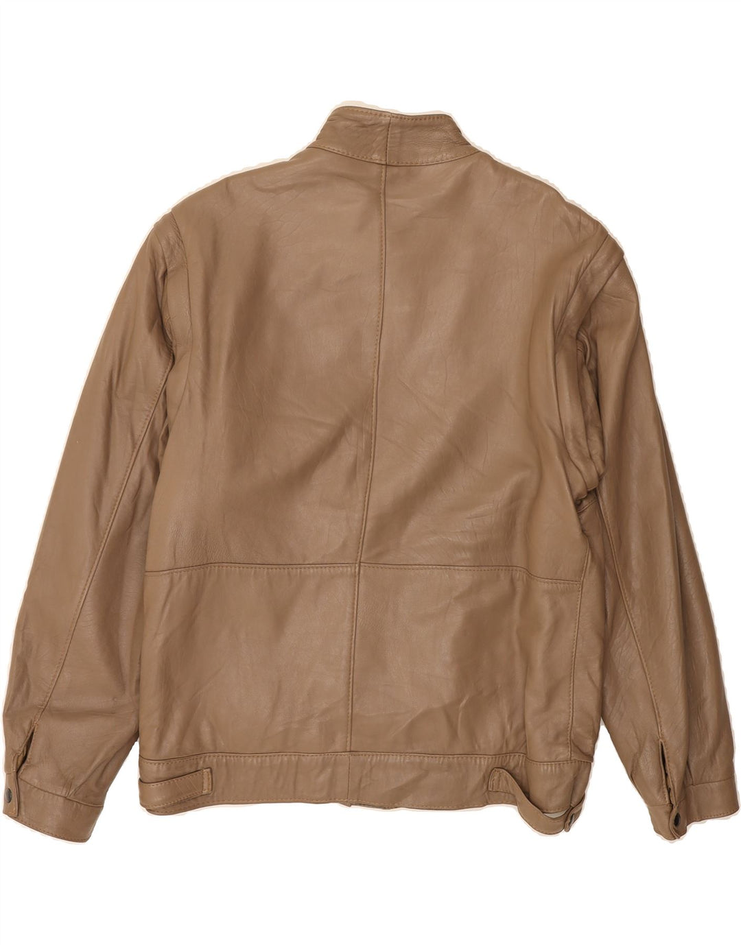VINTAGE Mens Leather Jacket IT 52 XL Brown Leather Vintage Vintage and Second-Hand Vintage from Messina Hembry 