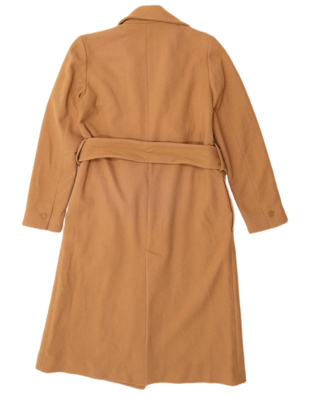 Massimo Dutti Женское пальто EU 34 2XS Бежевое Шерстяное