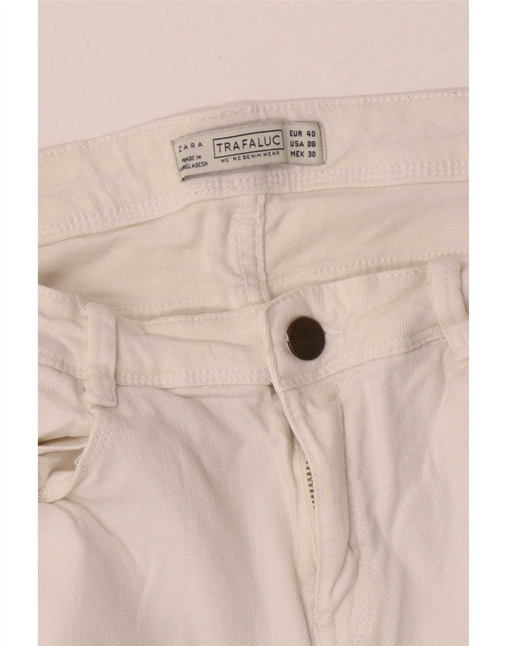 Женские укороченные джинсы Zara Trafaluc EU 40 Medium W30 L23 Белые