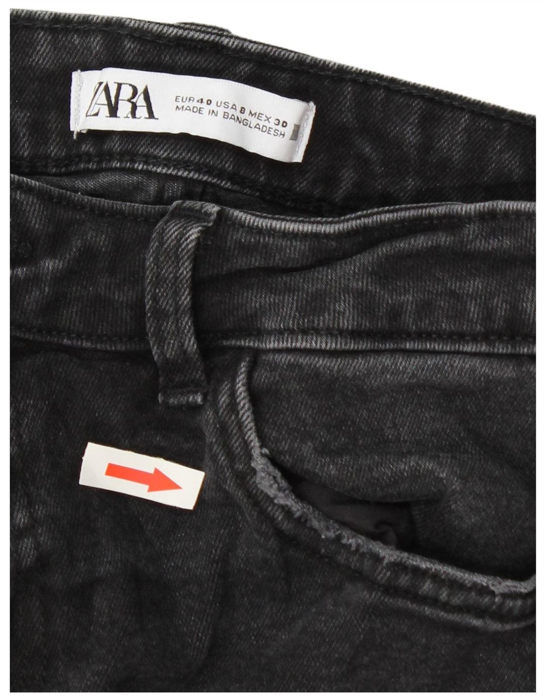 Женские джинсы скинни Zara EU 40 Medium W30 L27 Серые