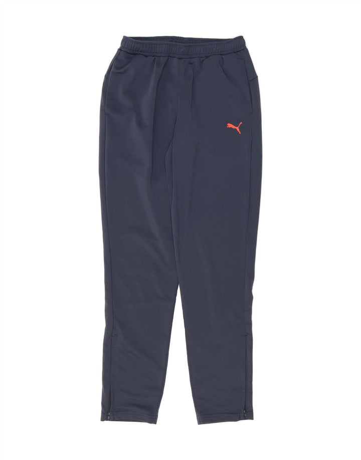 PUMA Boys Tracksuit Trousers 13-14 Years  Navy Blue Polyester Vintage Puma and Second-Hand Puma from Messina Hembry 