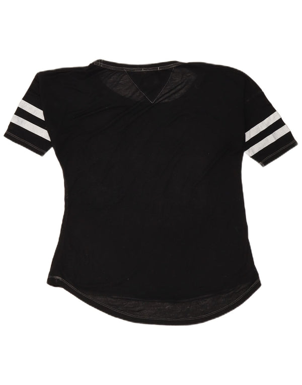 TOMMY HILFIGER Женская футболка оверсайз с рисунком Top UK 6 XS Черный