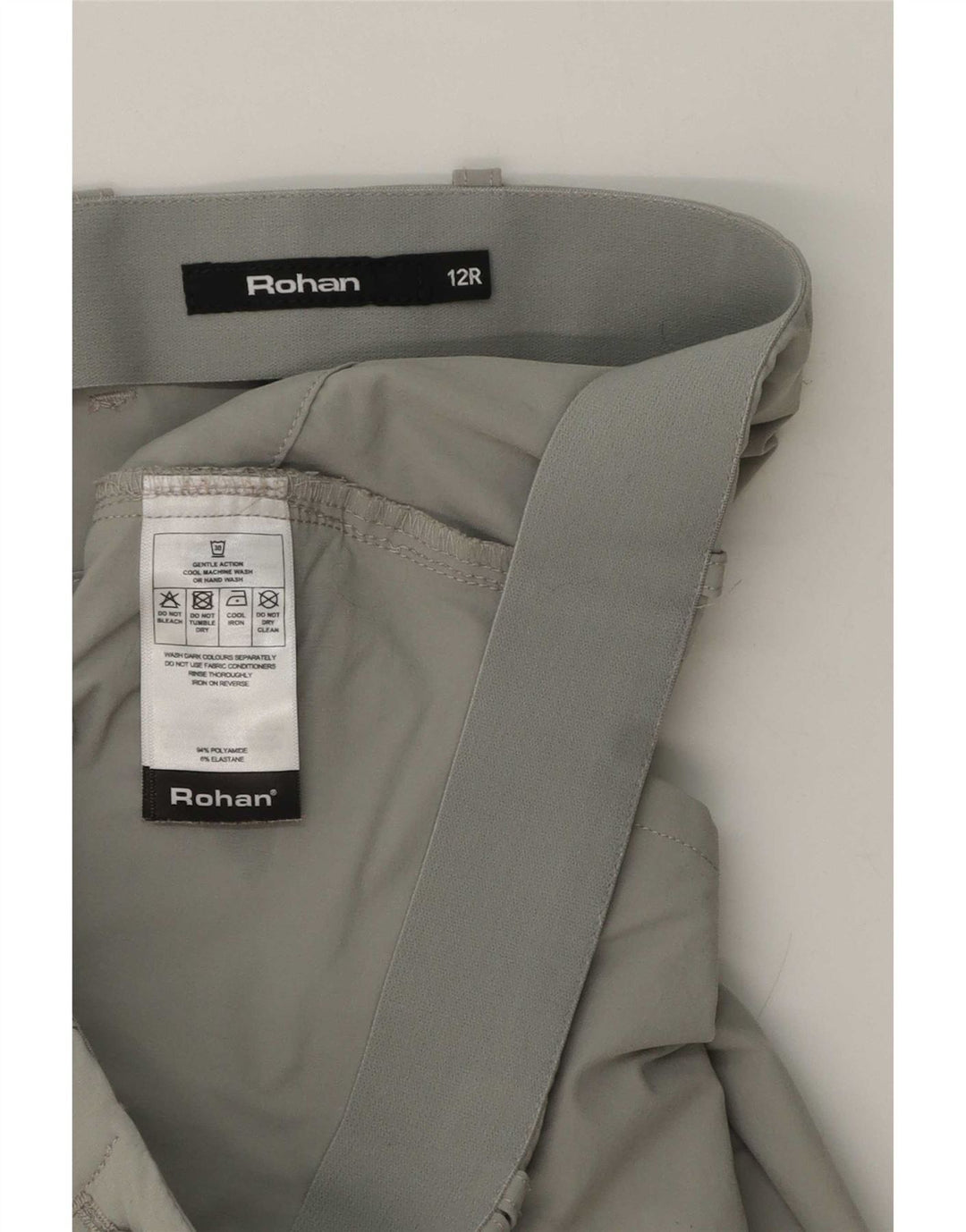 Женские узкие брюки карго Rohan UK 12 Medium W32 L30 Серый полиамид