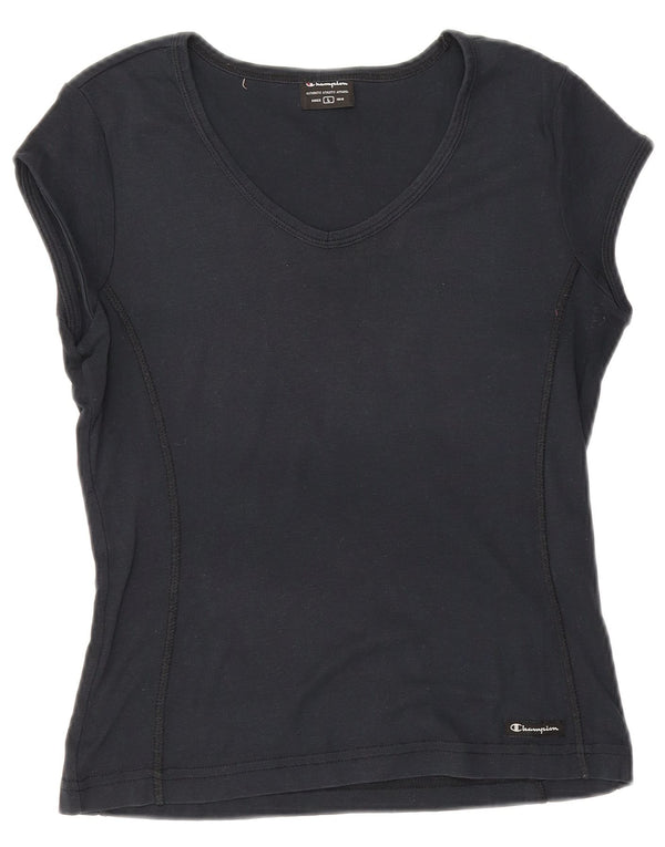Женская футболка Champion Top UK 14, темно-синяя, большая