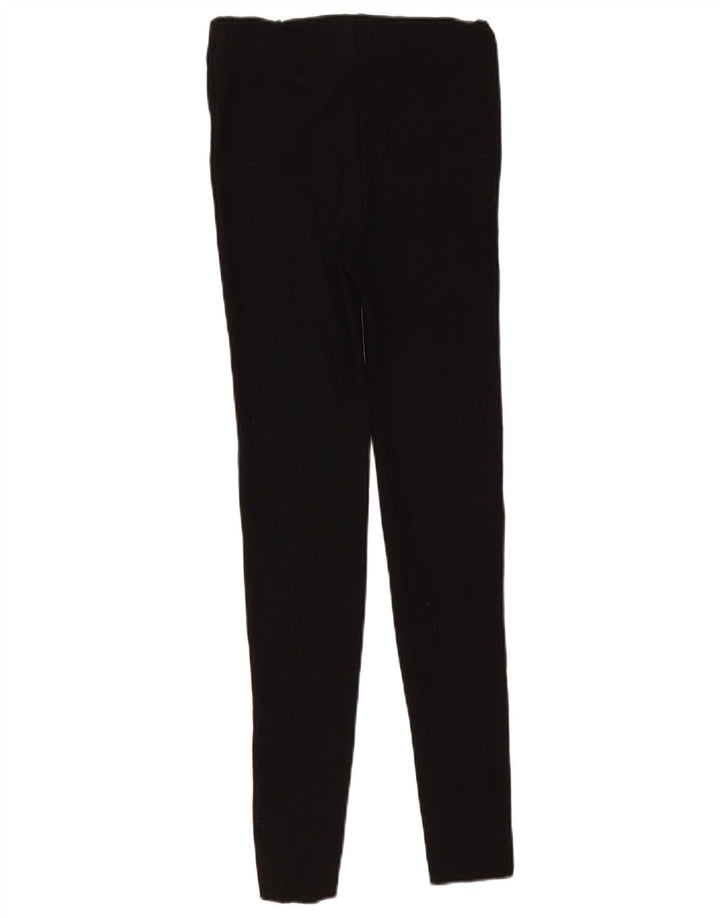 Женские леггинсы Zara UK 12, средний черный полиэстер