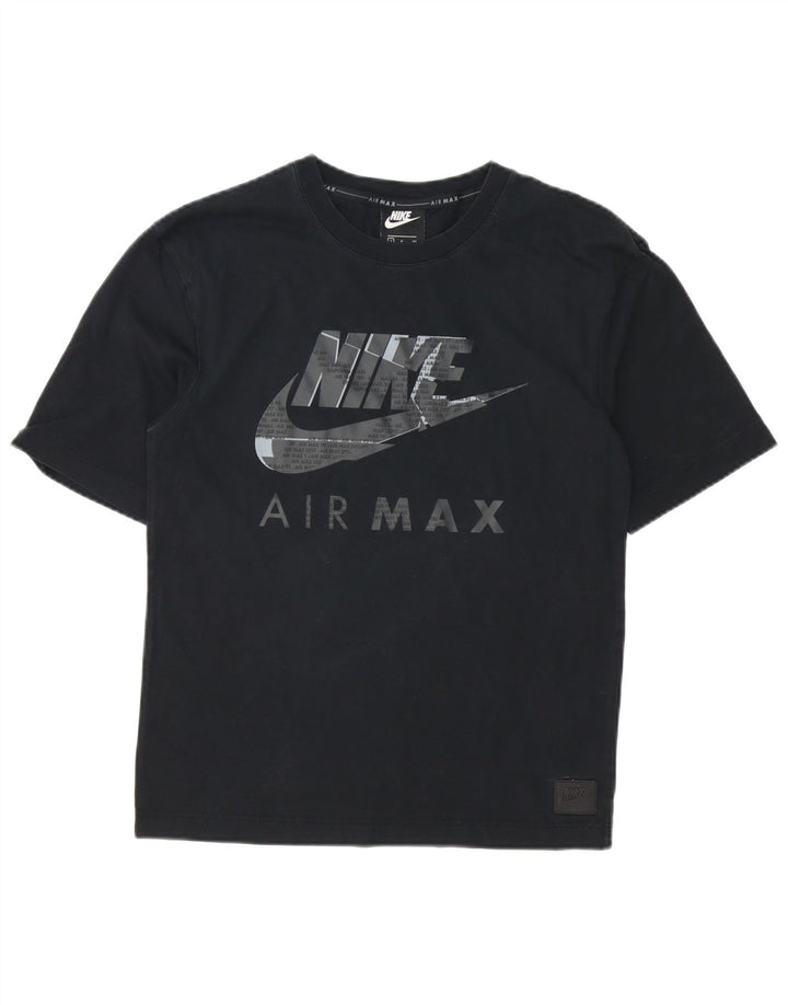 Мужская футболка с рисунком Nike, маленький черный хлопок
