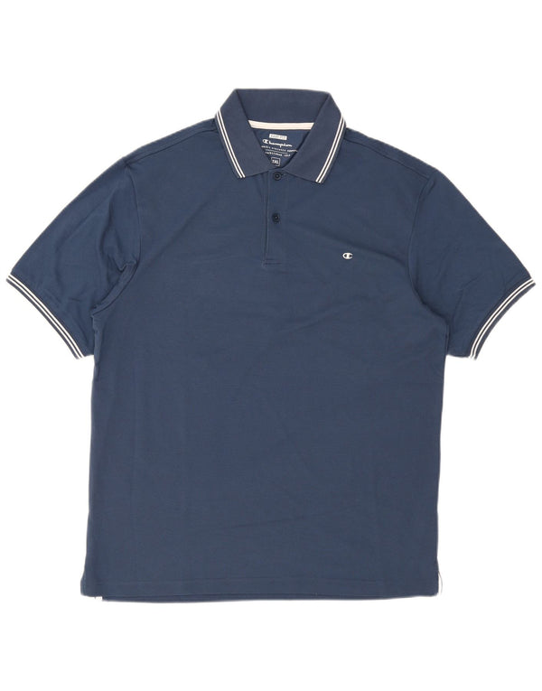 Мужская рубашка поло Champion Easy Fit 2XL, темно-синяя полоска, хлопок