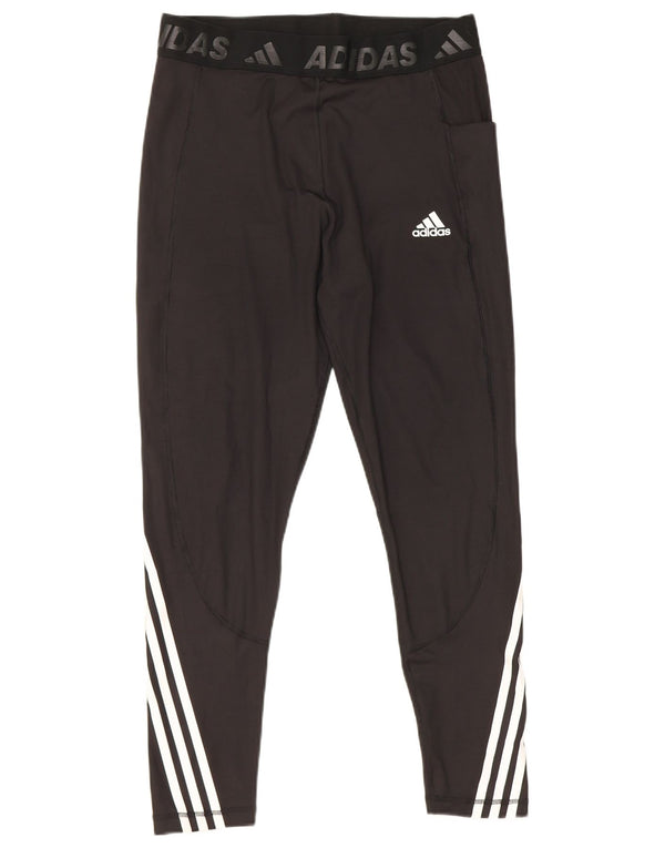 Женские леггинсы Adidas Tech Fit с рисунком UK 16/18, большие черные полоски
