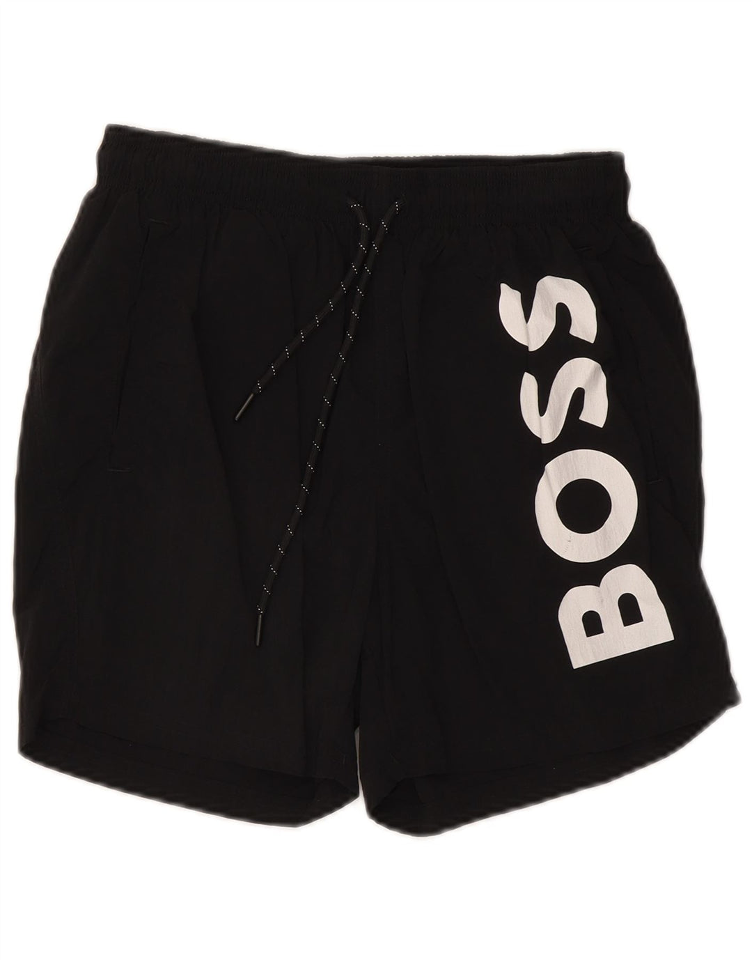 Мужские шорты для плавания Hugo Boss с рисунком, маленькие черные из полиамида